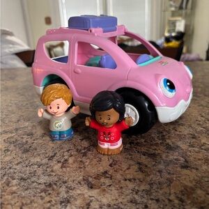 Little People 2009 Pink Car with Figures